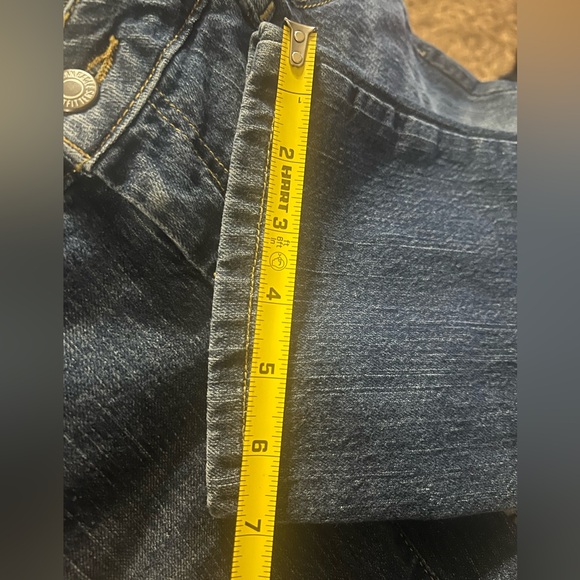 American Eagle Jeans Womens 4 Blue - Capri Low Rise - Med/Dark Wash - Picture 7 of 8